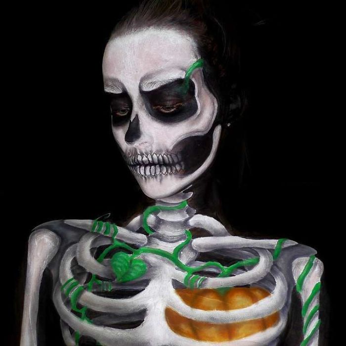 Cool Body Paintings By 16-year-old Artist