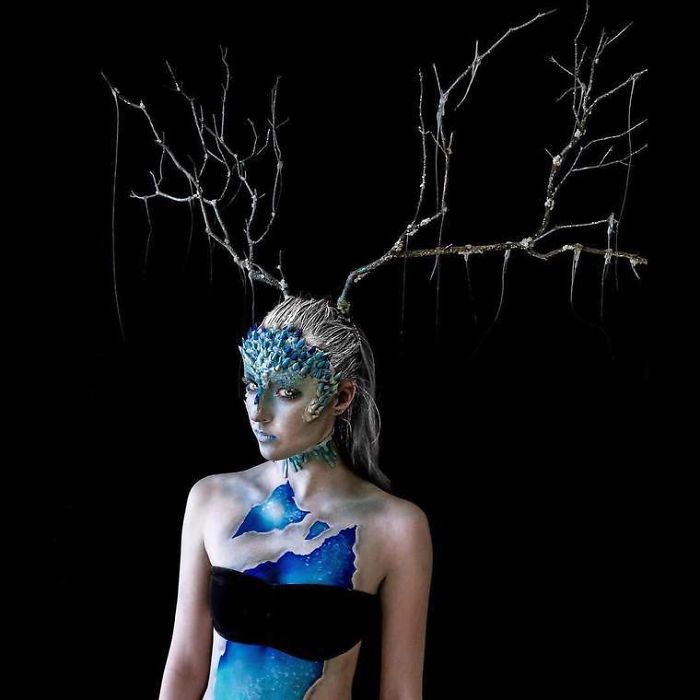 Cool Body Paintings By 16-year-old Artist