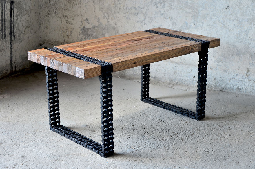 We Turned Old Wood And Rusty Chain Into A Coffee-Table