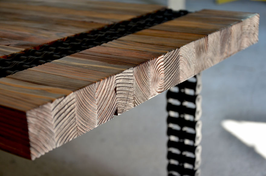 We Turned Old Wood And Rusty Chain Into A Coffee-Table