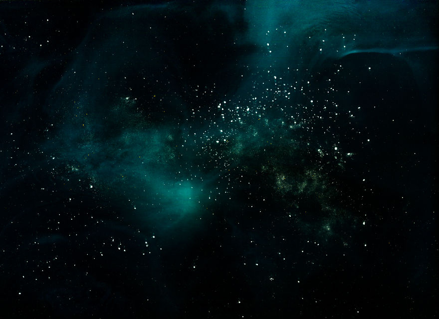 Space Scenes That I Made By Scanning Food With A Photo Scanner