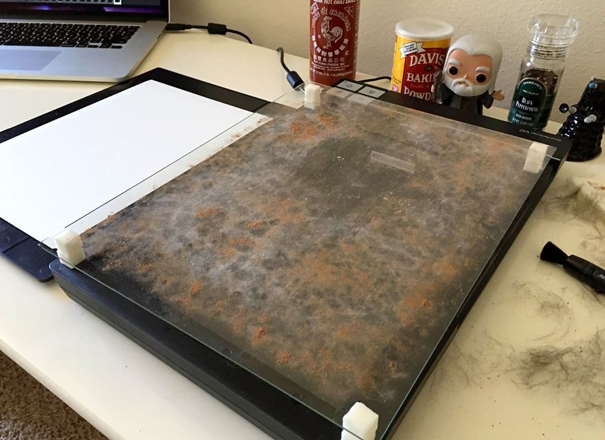 Space Scenes That I Made By Scanning Food With A Photo Scanner Space Scenes That I Made By Scanning Food With A Photo Scanner