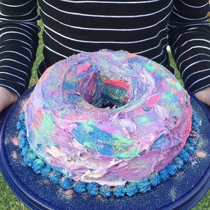 Baking A Galaxy Cake