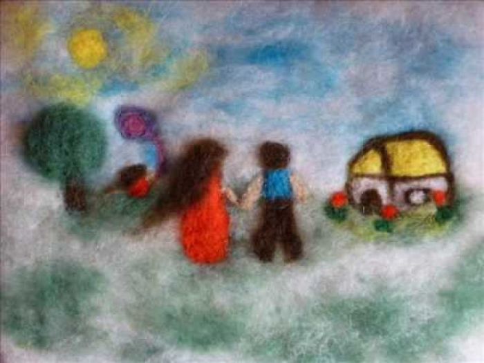 I Love Creating Living Felted Paintings With Good Stories Behind Them
