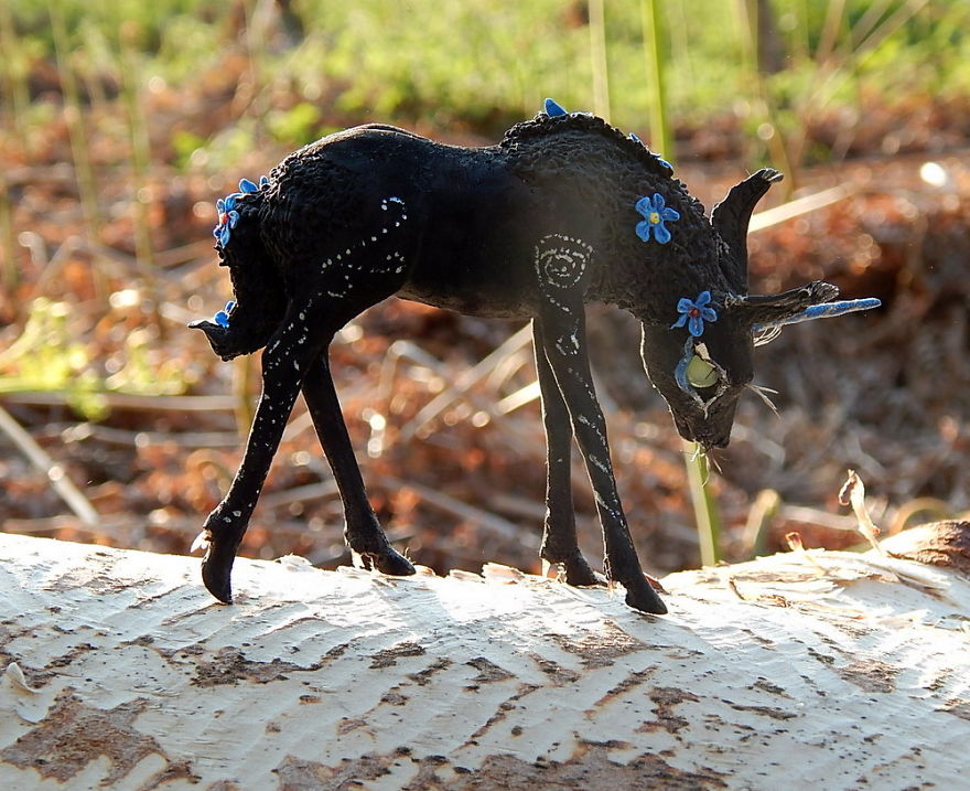 I Made This Black Unicorn Out Of Clay
