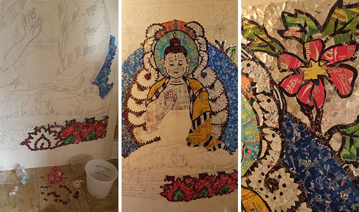 I Recycle Materials From Bars And Restaurants And Turn Them Into Works Of Art