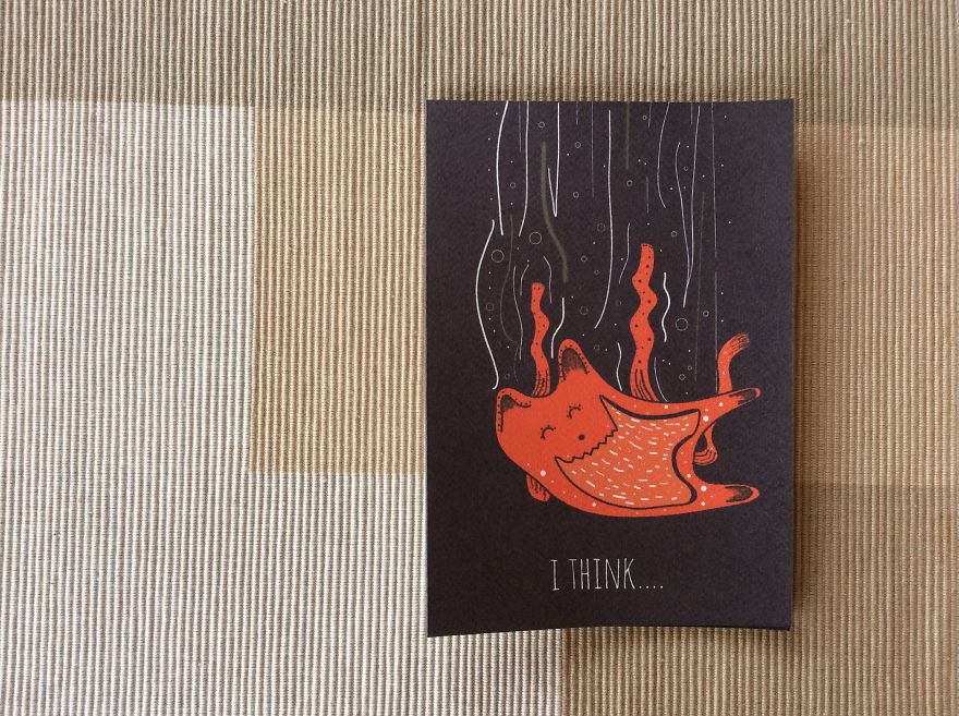 I Create Narrative Cards Illustrating Cute Mini Stories