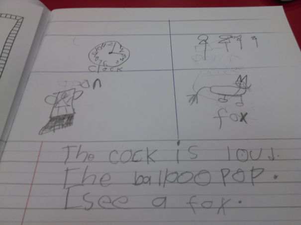 Grade One Child Learning 'o' Sound