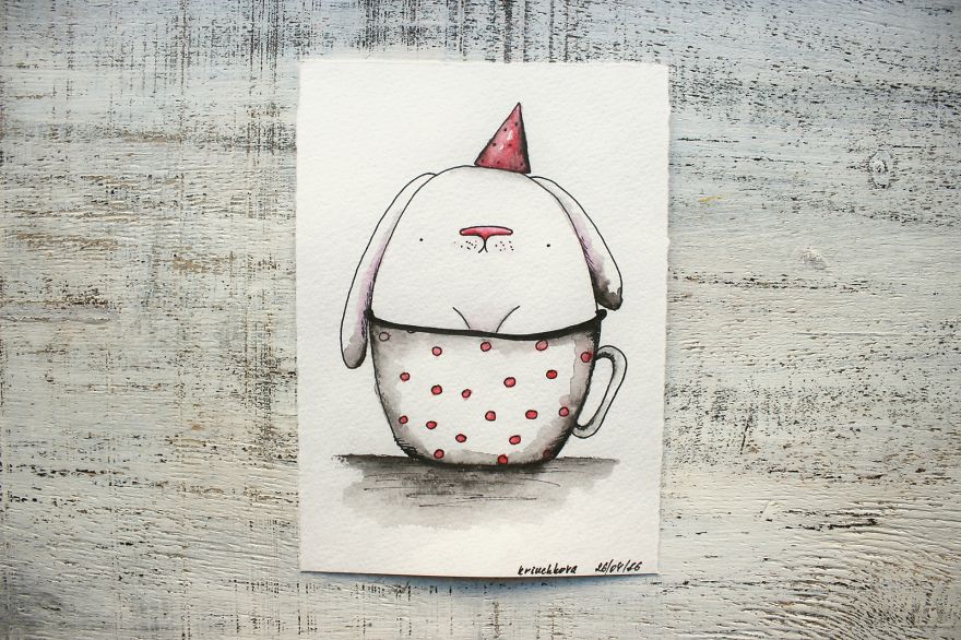 I Took A Challenge Of Painting One Picture Per Day For A Year To Start Drawing Again