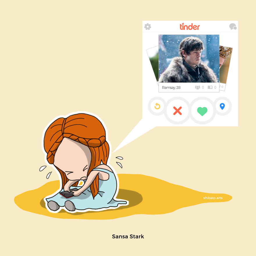 I Illustrated Game Of Thrones Characters Using Today's Apps