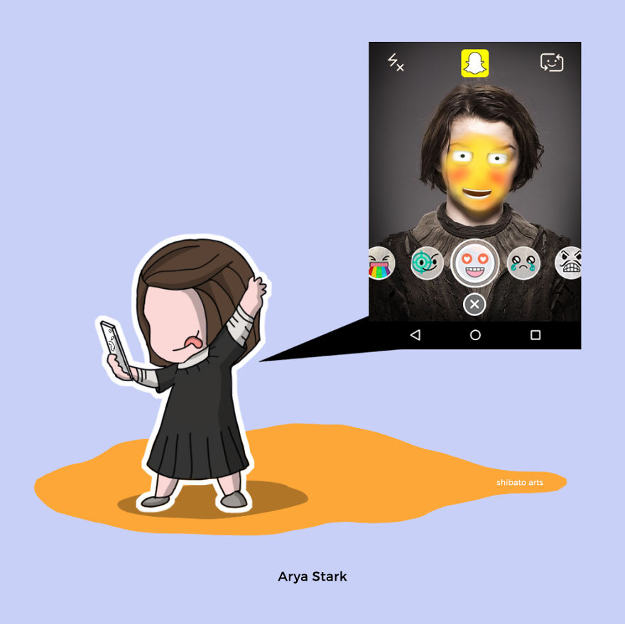 I Illustrated Game Of Thrones Characters Using Today's Apps