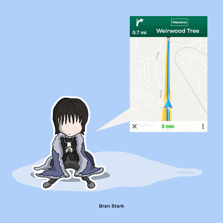 I Illustrated Game Of Thrones Characters Using Today's Apps