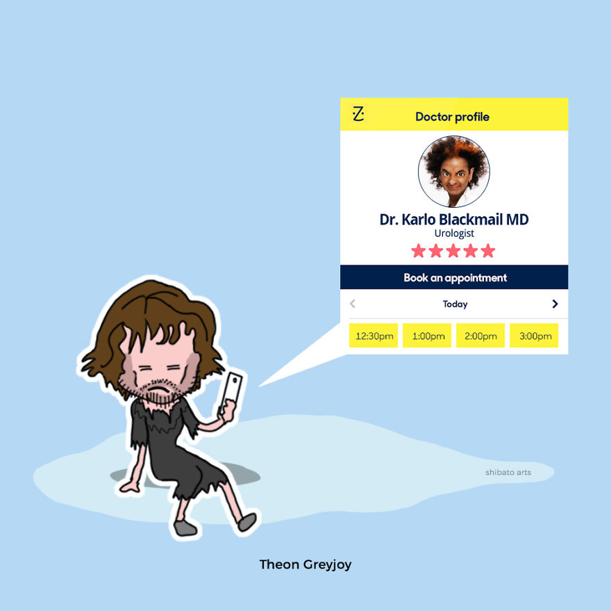 I Illustrated Game Of Thrones Characters Using Today's Apps