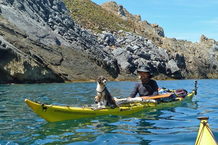 I Quit My Job To Kayak The Mediterranean Sea And Took A Dog (3 Years & 5000km So Far)