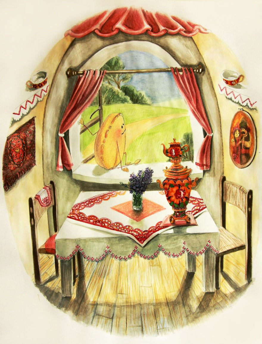 Kolobok - An Illustrated Journey Of A Ginger Bread In The Woods. Kinda Short One, Too Kolobok - An Illustrated Journey Of A Ginger Bread In The Woods. Kinda Short One, Too