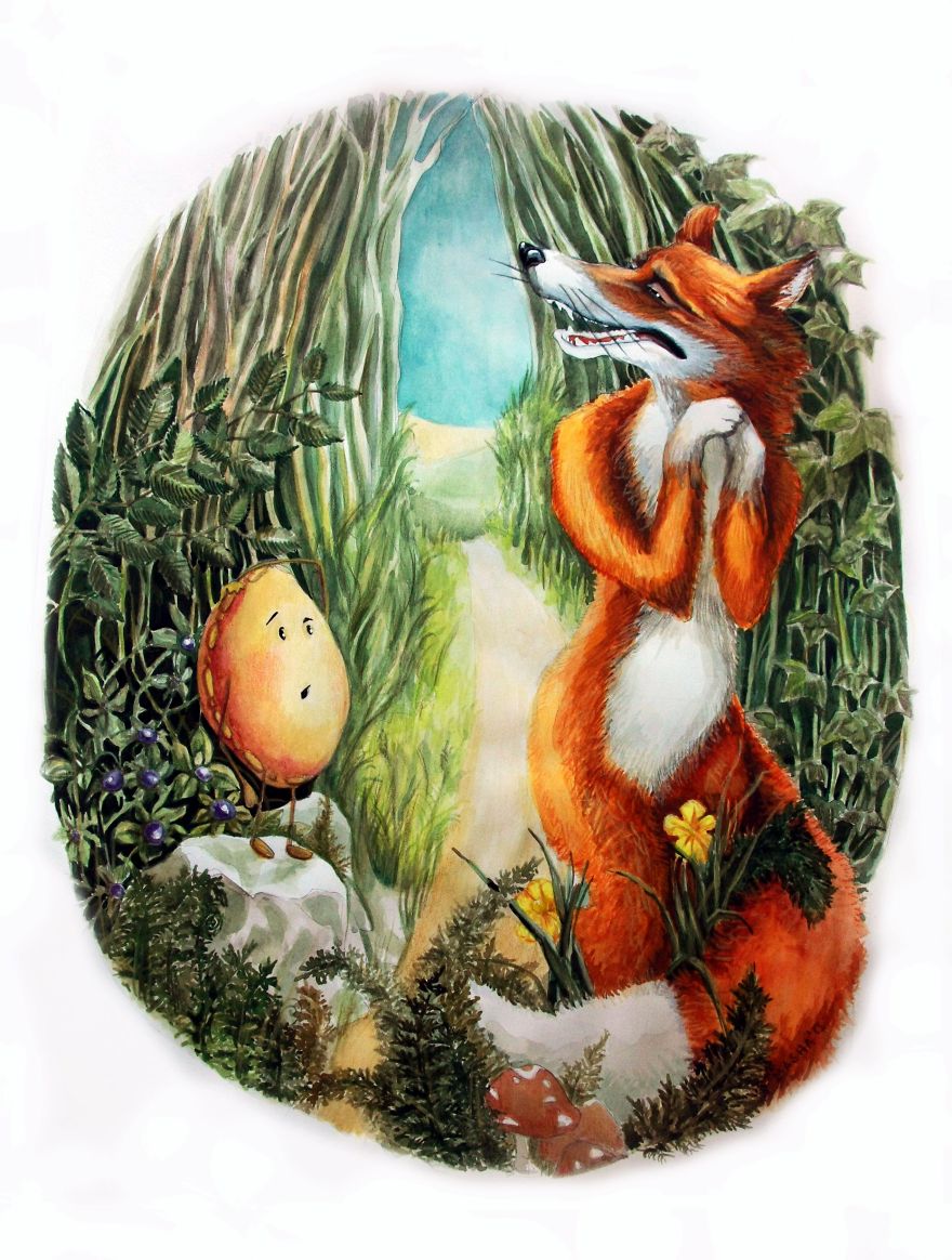 Kolobok - An Illustrated Journey Of A Ginger Bread In The Woods. Kinda Short One, Too