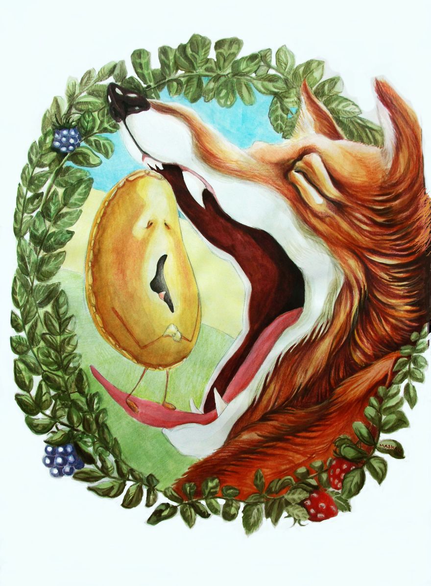 Kolobok - An Illustrated Journey Of A Ginger Bread In The Woods. Kinda Short One, Too Kolobok - An Illustrated Journey Of A Ginger Bread In The Woods. Kinda Short One, Too