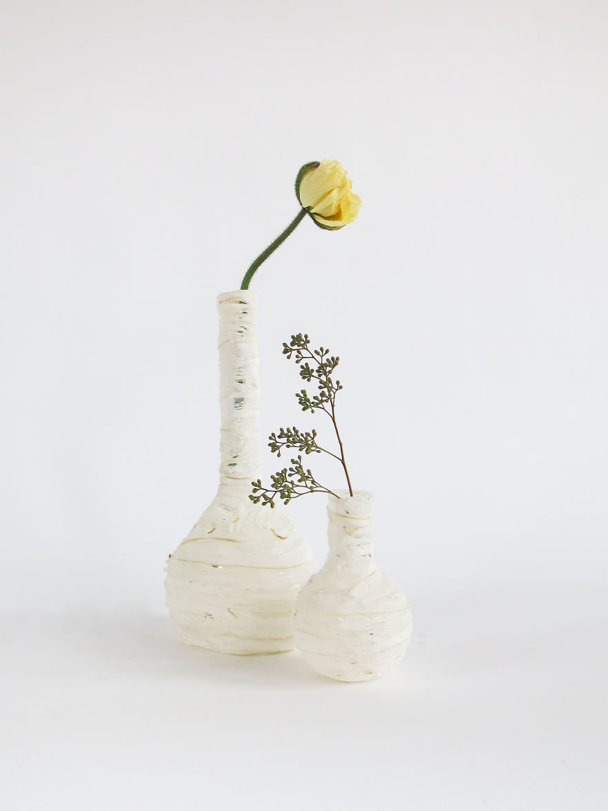 Lamps and Vases Made From Discarded Meat That I Found In Supermarkets