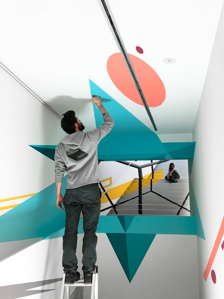 We Created Three Anamorphic Installations That Change Shape As You Walk Through Them We Created Three Anamorphic Installations That Change Shape As You Walk Through Them