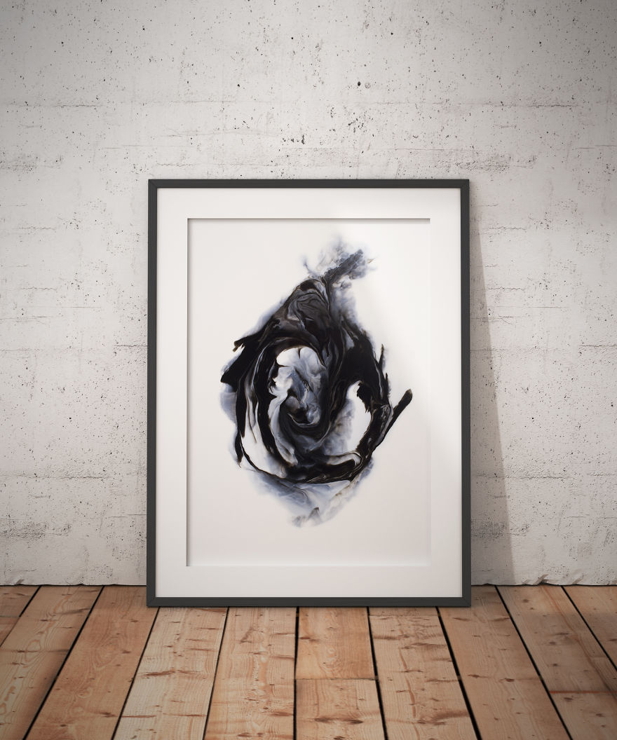 I Mix Ink And Milk To Create Abstract Photography