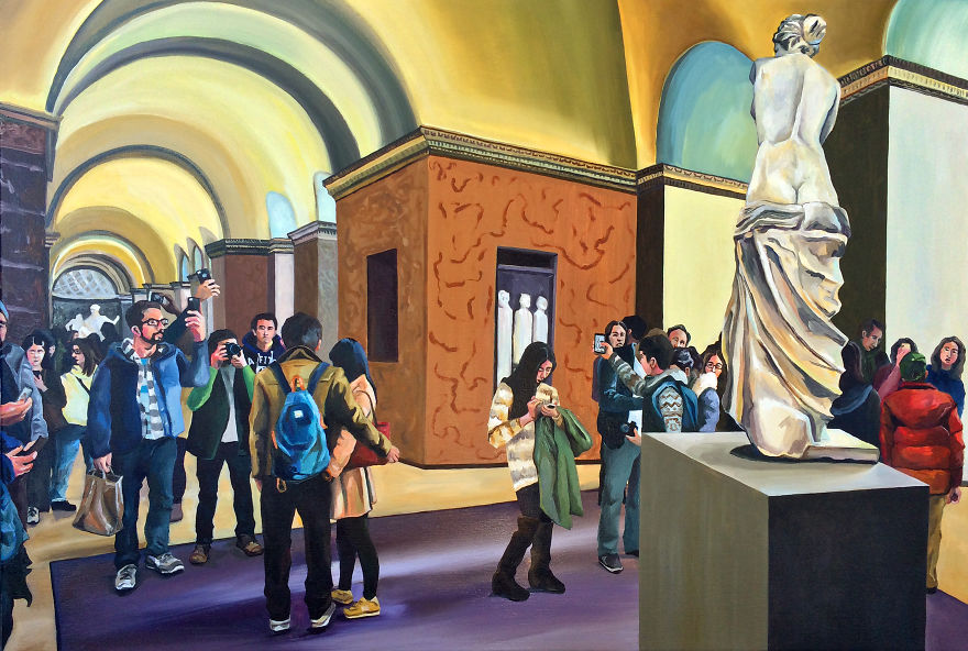 I've Painted My Experience Visiting Louvre I've Painted My Experience Visiting Louvre