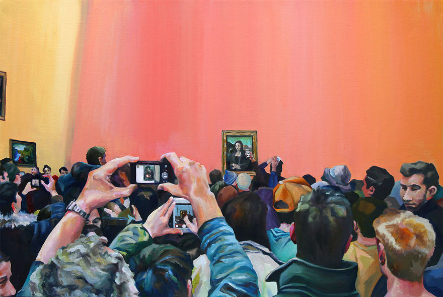 I've Painted My Experience Visiting Louvre I've Painted My Experience Visiting Louvre