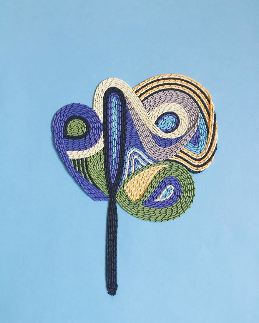 I Create Paper Landscapes Inspired By Zen Gardens Using 1000s Of Paper Strips