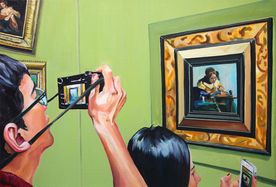 I've Painted My Experience Visiting Louvre I've Painted My Experience Visiting Louvre