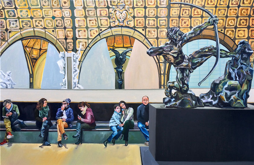 I've Painted My Experience Visiting Louvre