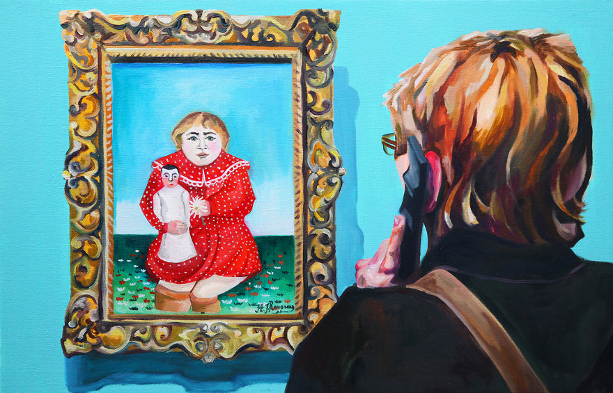 I've Painted My Experience Visiting Louvre I've Painted My Experience Visiting Louvre