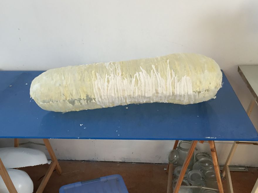 Lamps and Vases Made From Discarded Meat That I Found In Supermarkets