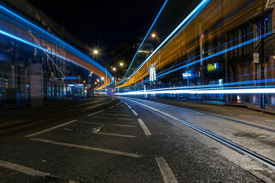 I Spent Six Months Shooting Long Exposure To Make Trams Look Like UFO’s