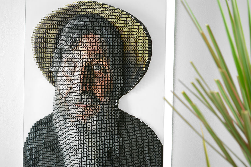 We Made A 3D Screw Portrait That A Blind Artist Could 'See' With His Hands