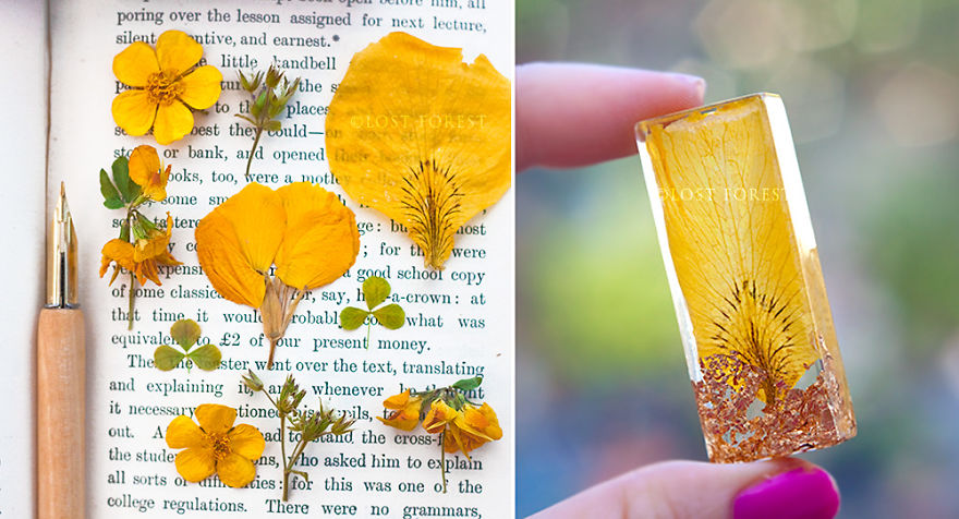 I Handpick Flowers From Irish Woodlands To Transform Them Into Beautiful Jewelry Pieces