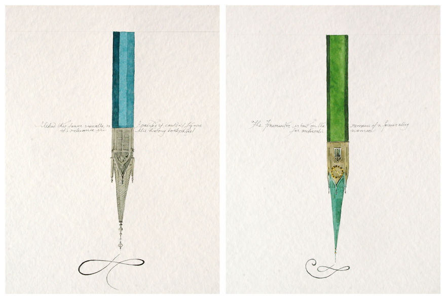 I Illustrated Towers Of Z&uuml;rich Writing Their Own History