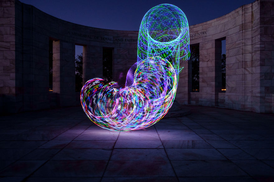 We Used An Electronic Hula Hoop To Bring A New Twist To Painting With Light We Used An Electronic Hula Hoop To Bring A New Twist To Painting With Light