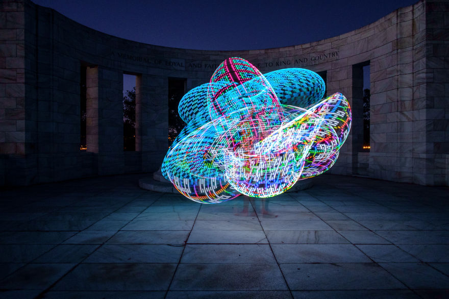 We Used An Electronic Hula Hoop To Bring A New Twist To Painting With Light We Used An Electronic Hula Hoop To Bring A New Twist To Painting With Light