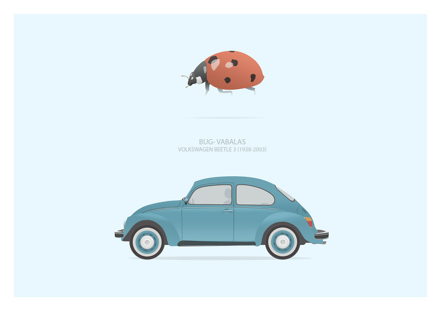 I Illustrated Humorous Lithuanian Slang Nicknames Of Old Cars