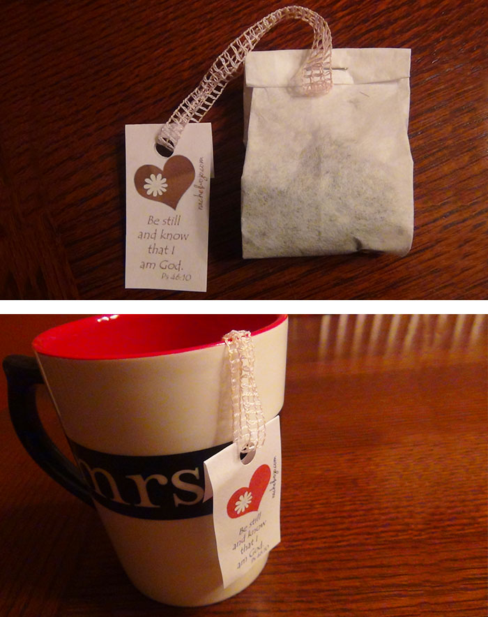 Handmade Scripture Tea Bag