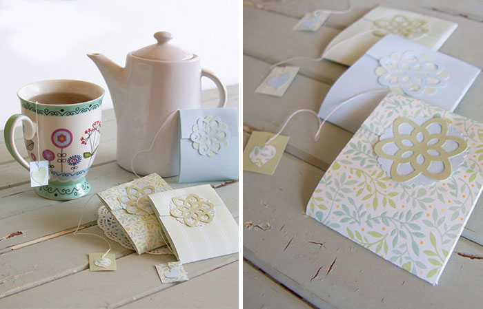 Tea Bags From Scrapbook Paper