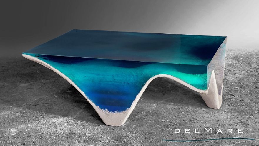 Sea-Inspired Table Will Let You Gaze Into The Depths Of The Sea While Dining Sea-Inspired Table Will Let You Gaze Into The Depths Of The Sea While Dining