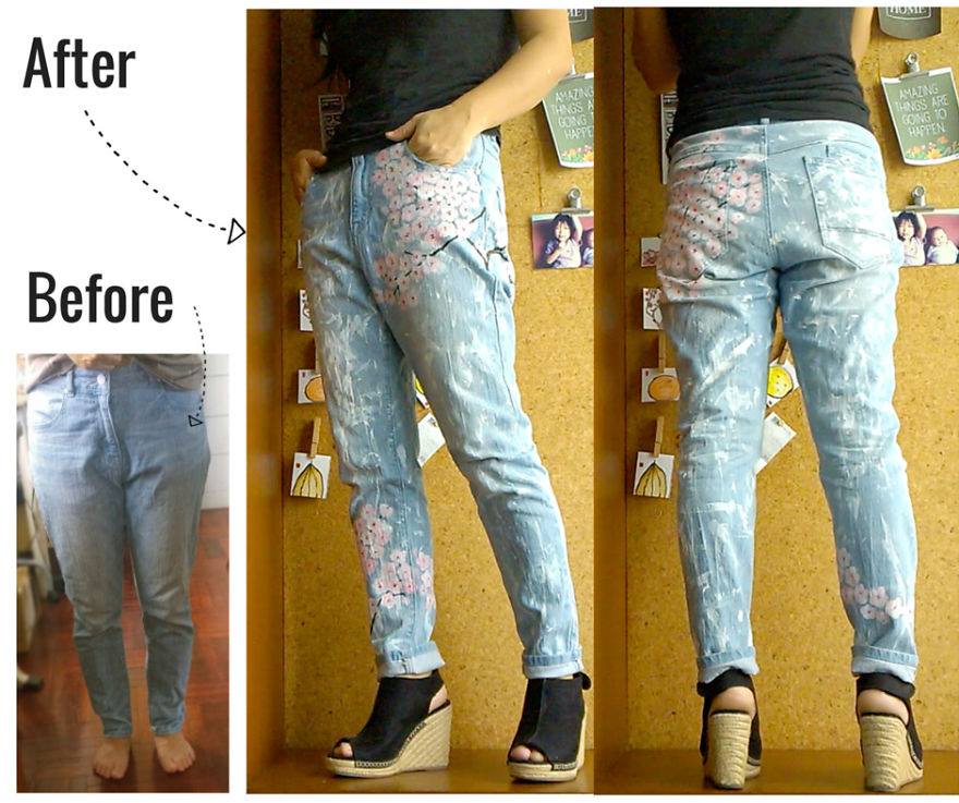 I Gave My Jeans A Paint Job