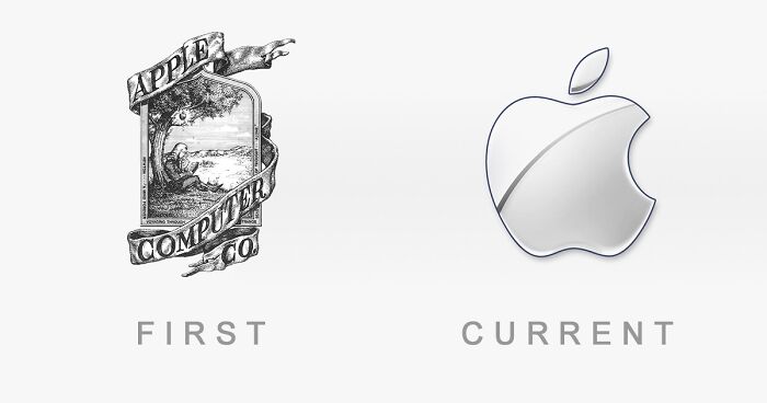 50 Famous Logos Then And Now