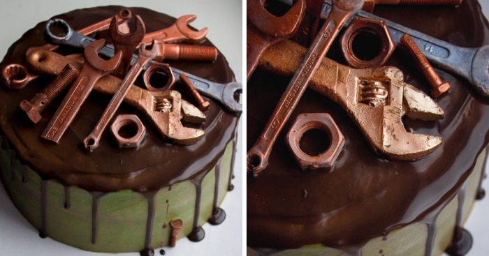 I Made Chocolate Tools To Decorate A Cake