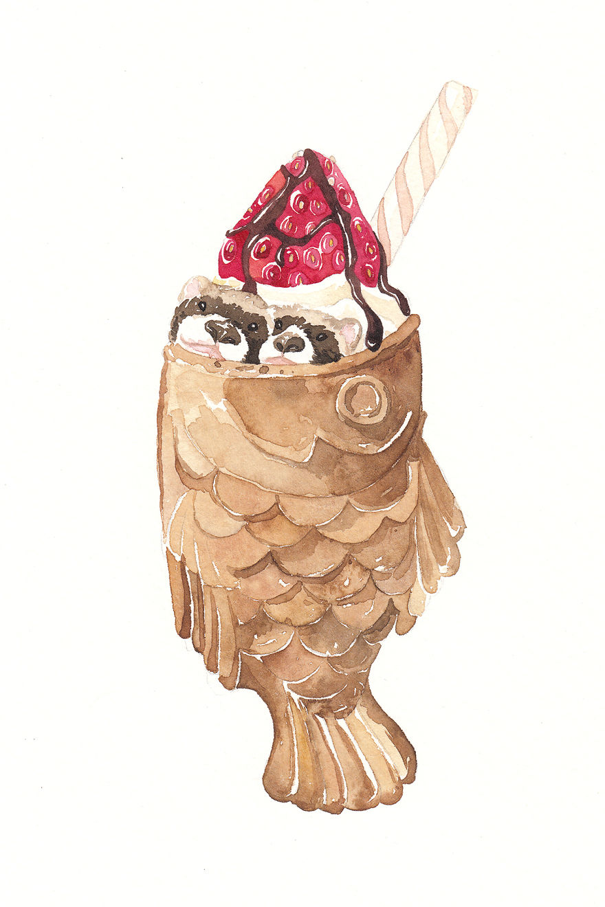 When Cute Animals Meet Delicious Foods