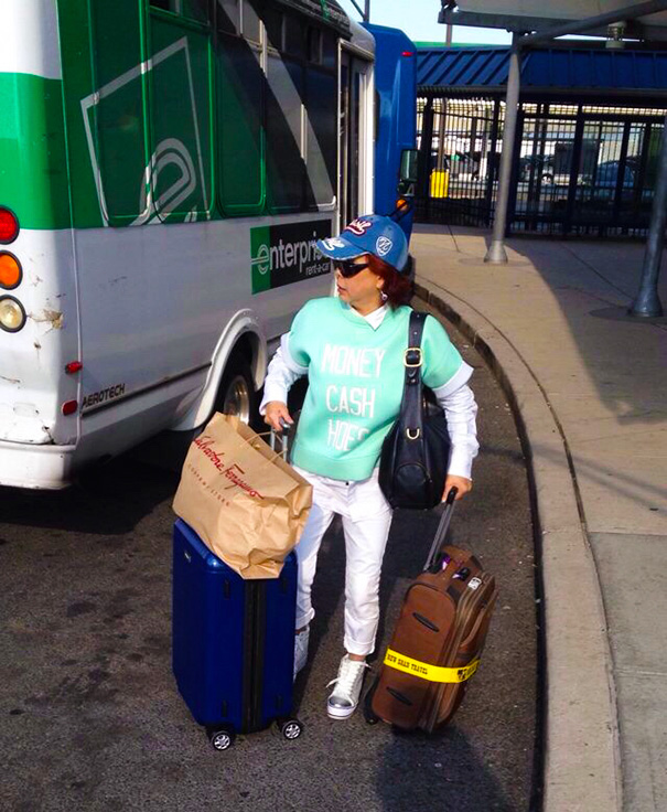 Saw This Asian Tourist At The Airport. She Didn't Choose The Thug Life