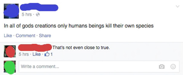 Man Is His Own Worst Enemy