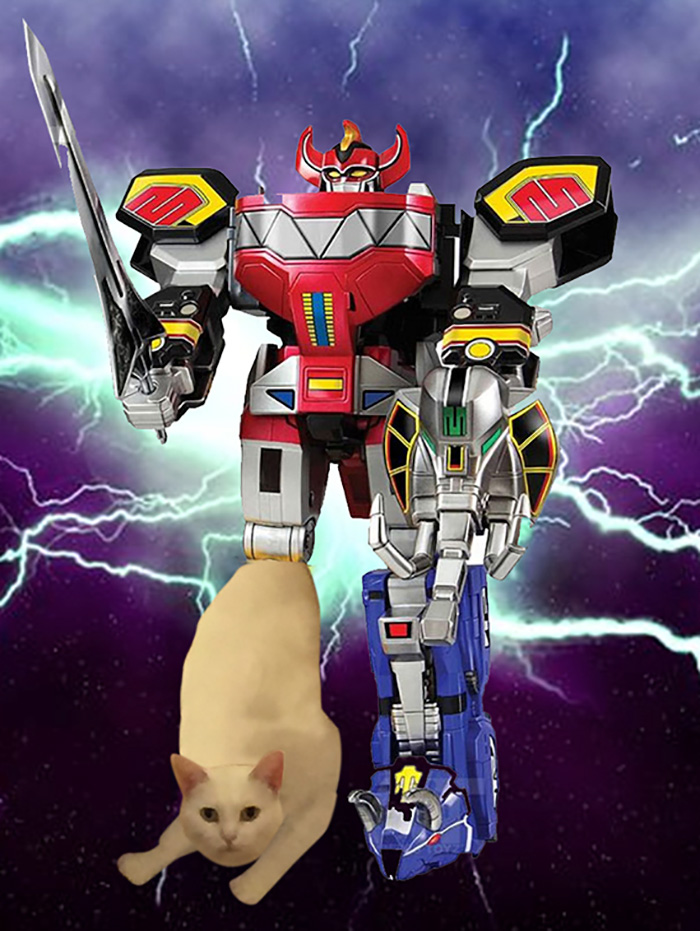 Five Mini Lion Bots Come Together To Form One Super-bot