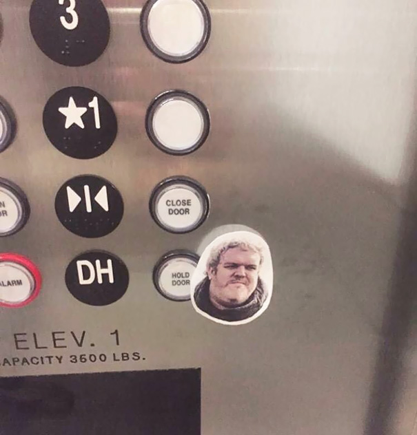 Some Slick Bastard Defaced This Elevator