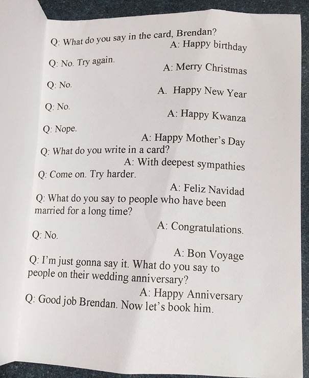 My Husband Made Me This Anniversary Card